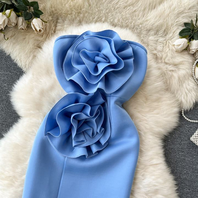 Factory Elegant Off Shoulder Christmas Ruffle Female Dresses