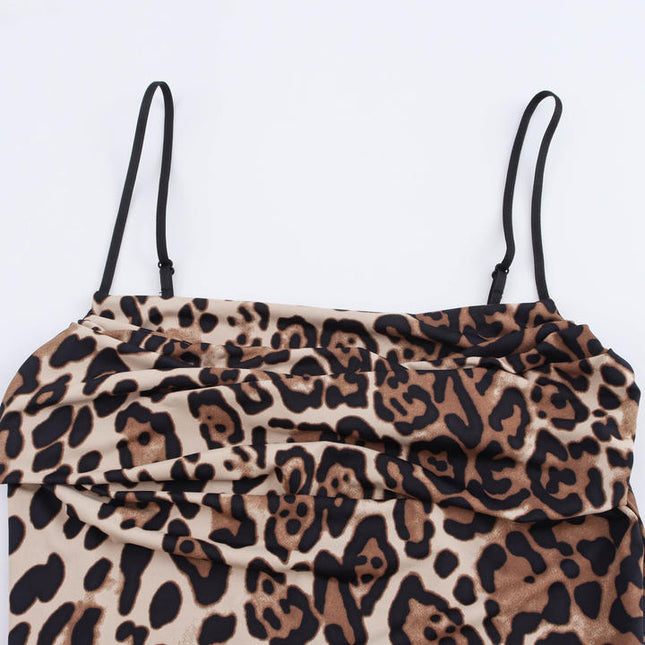 3 Colorway Front Pleated Spaghetti Strap Hot Sale Casual Fashion Women's One Piece Jumpsuit Bodysuit