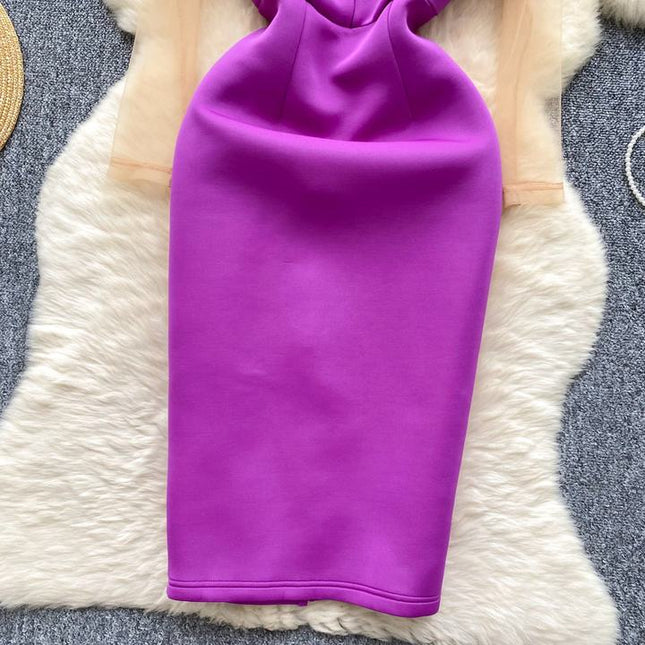 Women'S New Fashionable Elegant Splicing Dresses
