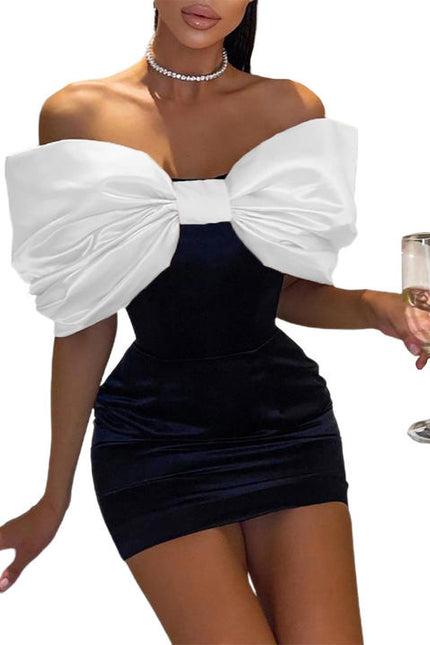 Women Sweet Satin Elegant Backless Front Bow Bodycon Evening Dress Sleeveless Pure Color Casual Dresses