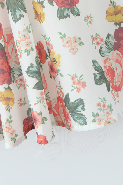 Floral Print Spaghetti Strap Multi Color Casual Fashion Cotton Ladies Mini slip Dress