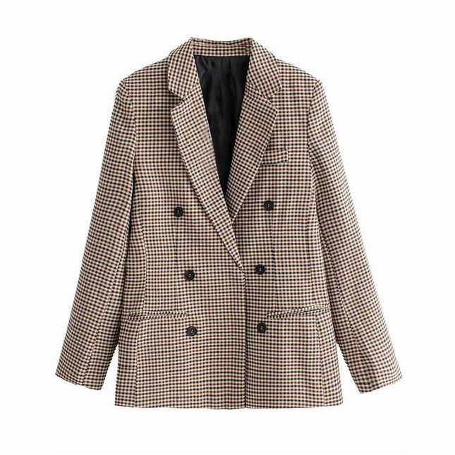 Wholesale Winter Double Breasted Blazers Coats Ladies Women Jackets Suits Office Formal
