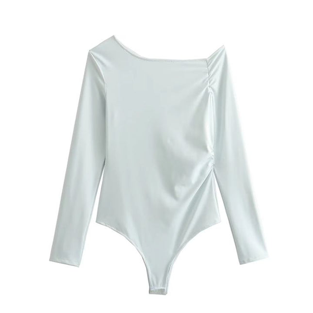 2 Colorway Solid Color square Collar Long Sleeve Solid Color Casual Fashion Elegant Women One Piece Jumpsuit
