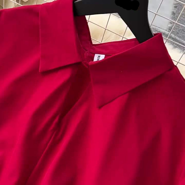 Women's Sets Spring Fashion Shirt High Waist Casual Pants 2 Piece Set Women Clothing Wholesale
