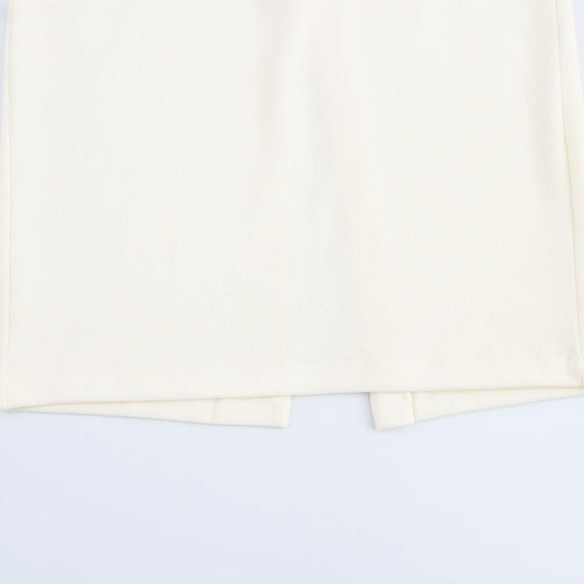 5 Colorway Back Slit Elastic Waist Casual Fashion Long Skirt for Women