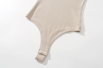 4 Colorway Solid Color Crew Neck Knitted Casual Fashion Modest Women One Piece Jumpsuit