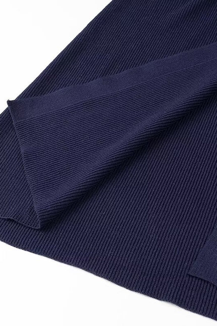 2 Colorway Buttons up Solid Color Crew Neck Sleeveless Casual Fashion Knit Long Dress for Women