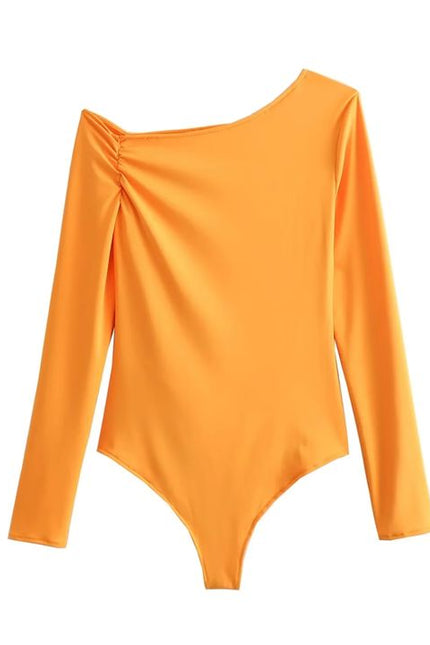 2 Colorway Solid Color square Collar Long Sleeve Solid Color Casual Fashion Elegant Women One Piece Jumpsuit