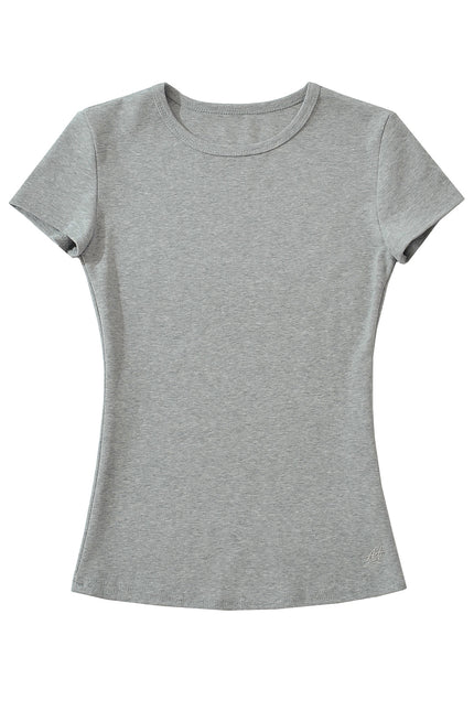 4 Colorway Crew Neck Solid Color Short Sleeve Casual Fashion Summer t Shirt for Women