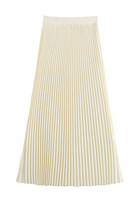 Notched Collar Single Breasted Vest Waistcoat Beige Color Long Skirt Casual Fashion Women 2 Piece Set