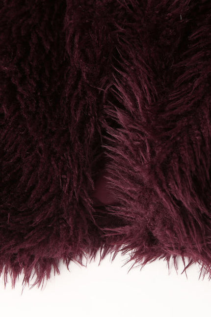 V Neck Burgundy Color Long Sleeve Causal Fashion Jacket for Women