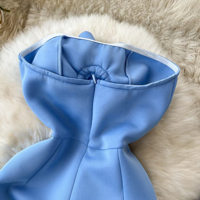 Factory Elegant Off Shoulder Christmas Ruffle Female Dresses