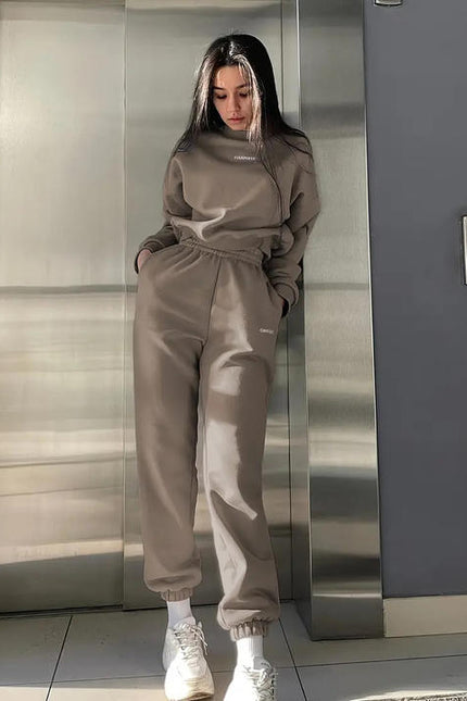 PASUXI 2025 Custom Two Piece Activewear Set Women Round Neck Sports Tracksuit for Women Casual Activewear Gym Clothes