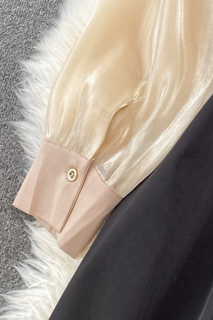 Fashion Long Sleeve Ruffle Women Spring Autumn High Waist Straight Wide Leg Jumpsuit