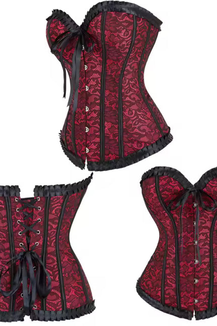 Steampunk Gothic Lace-Up Bustier Corset Top