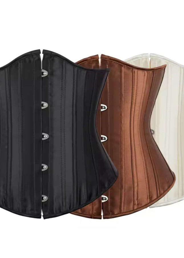Satin Vintage Underbust Waist Corset for Women