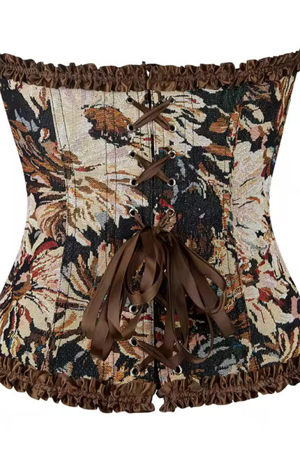 Women's Renaissance Corset – Daisy Jacquard, 12 Plastic Bones