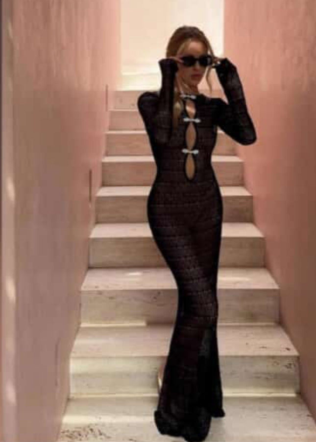 Long sleeve maxi dress