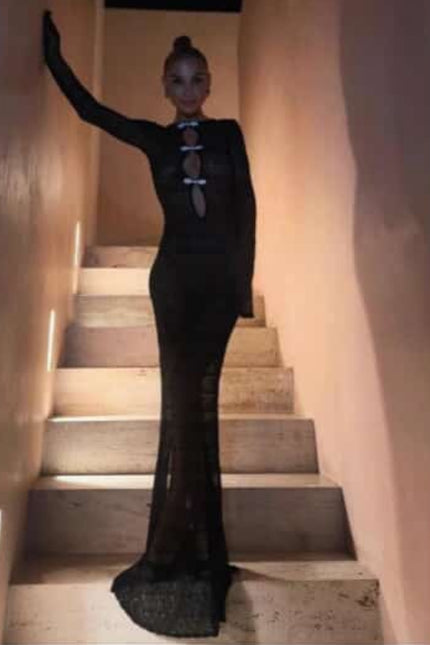 Long sleeve maxi dress