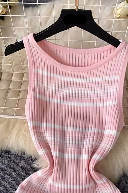 Elegant Evening Dresses Summer New Knitted Dress
