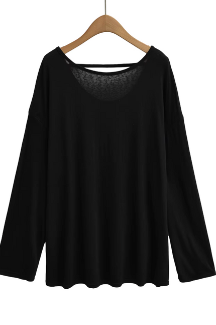 Long Sleeve Crew Neck Casual Shirt
