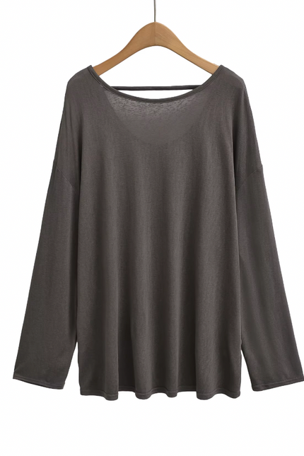 Long Sleeve Crew Neck Casual Shirt