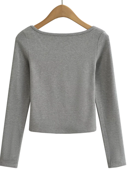 Crew Neck Long Sleeve Casual t Shirt