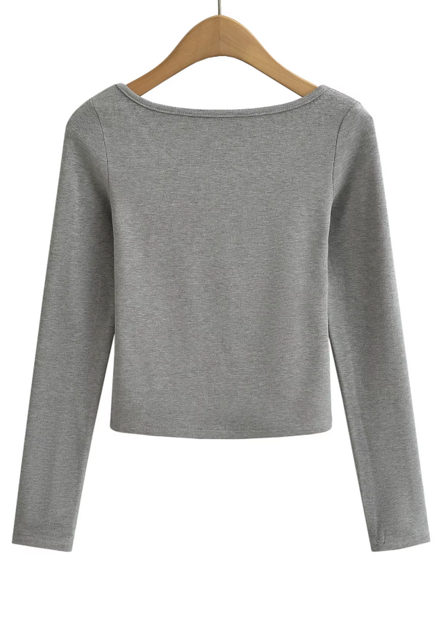 Crew Neck Long Sleeve Casual t Shirt