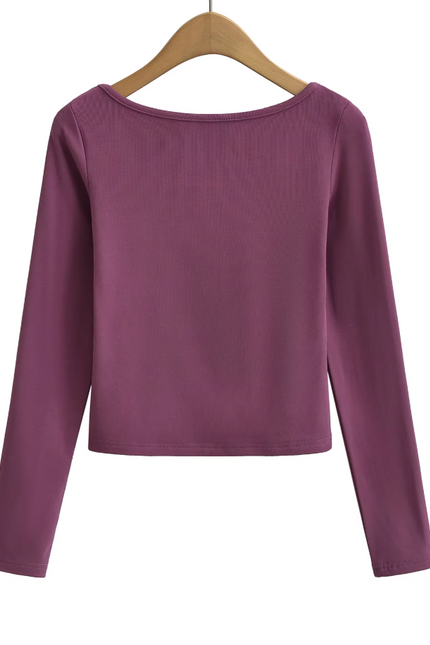 Crew Neck Long Sleeve Casual t Shirt