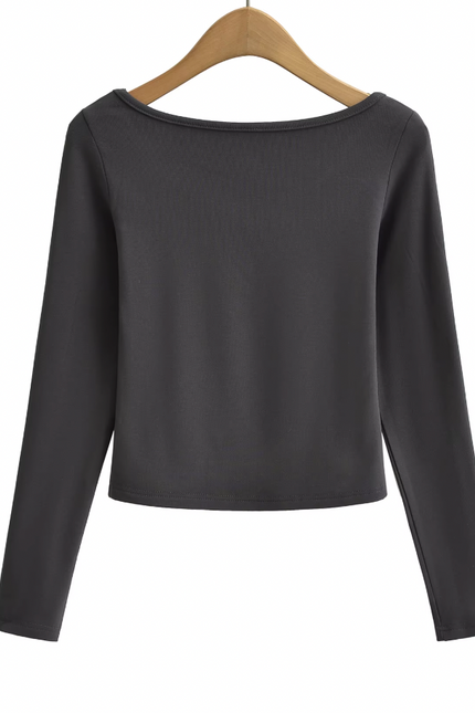 Crew Neck Long Sleeve Casual t Shirt