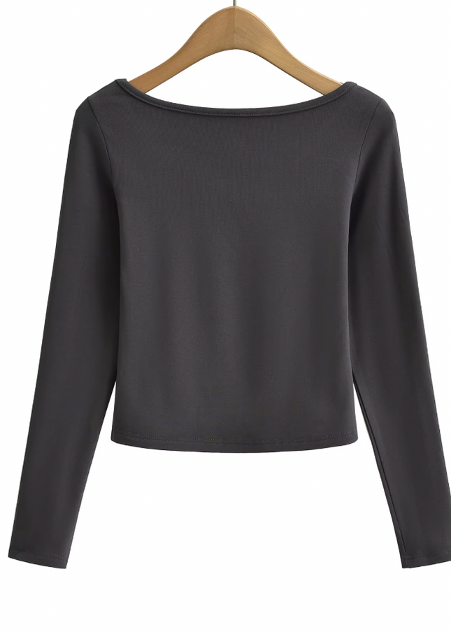 Crew Neck Long Sleeve Casual t Shirt