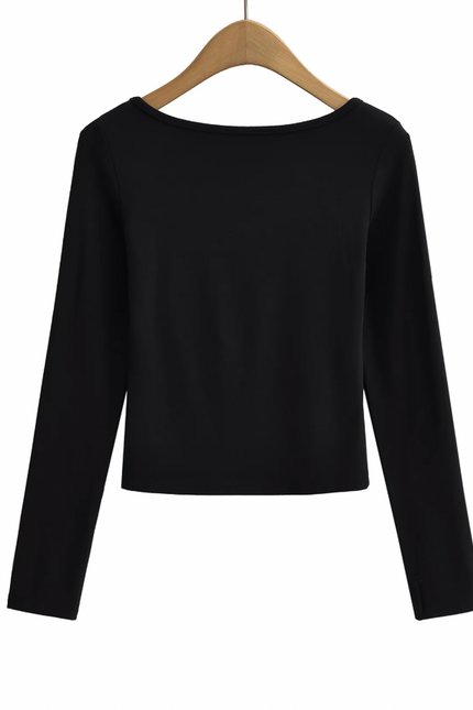 Crew Neck Long Sleeve Casual t Shirt