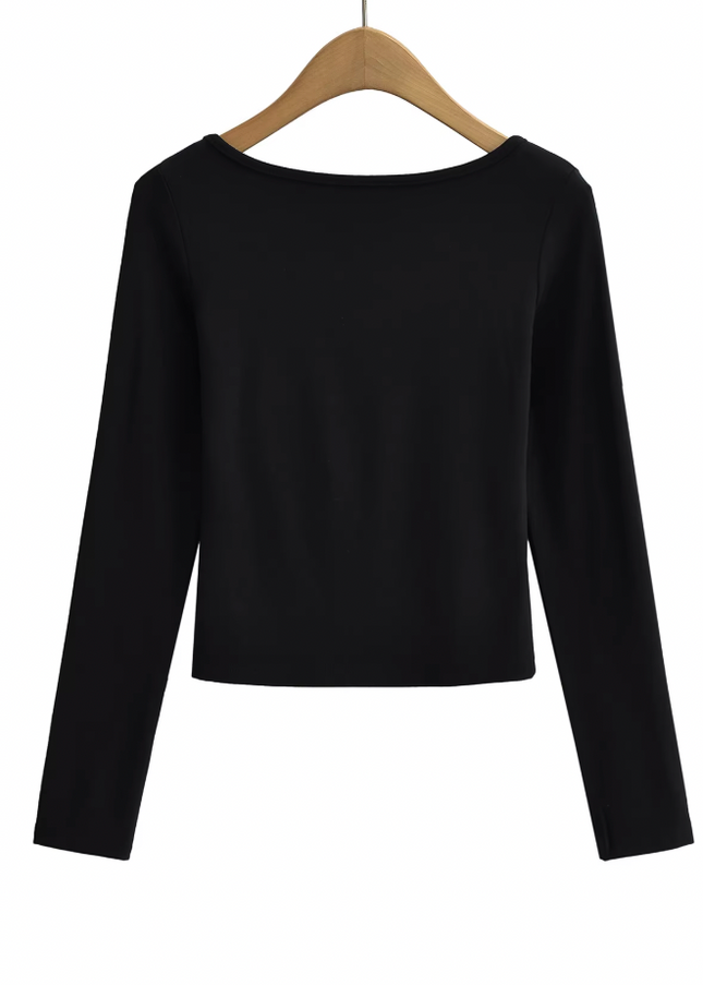 Crew Neck Long Sleeve Casual t Shirt