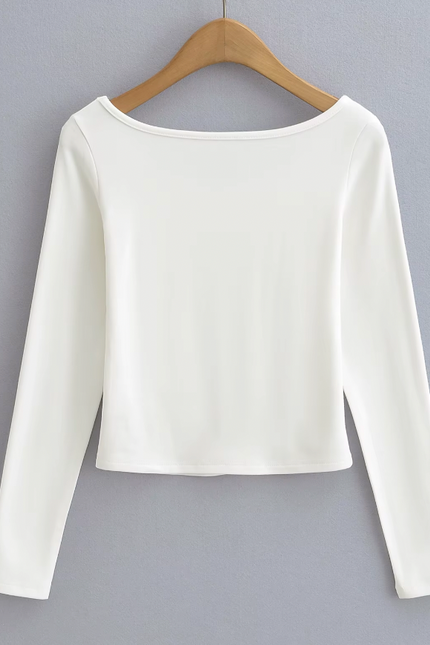 Crew Neck Long Sleeve Casual t Shirt