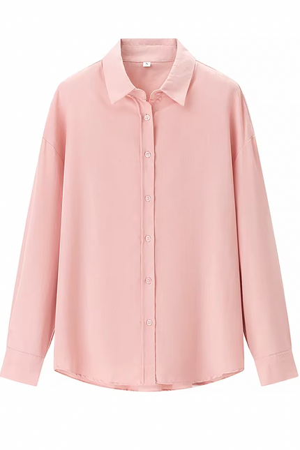 Long Sleeve Turn Down Collar Shirt