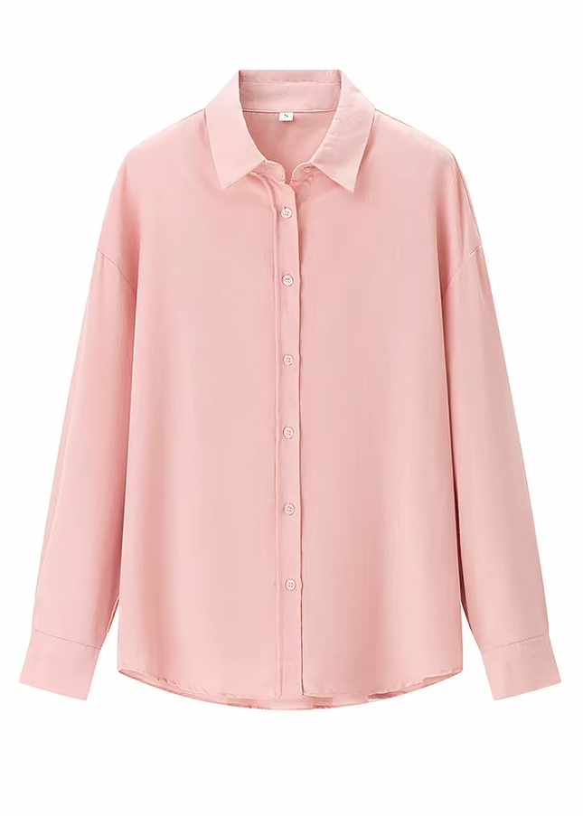 Long Sleeve Turn Down Collar Shirt