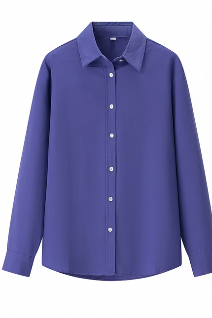 Long Sleeve Casual Shirt blue