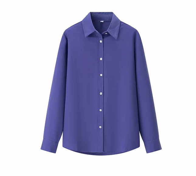 Long Sleeve Casual Shirt blue