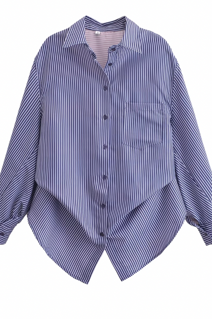 Long Sleeve  Blue Color Casual Shirt