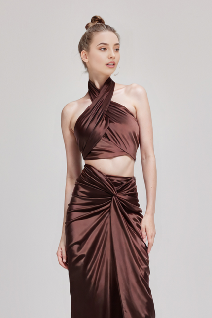 Summer Sexy Halter Skirt Set – Women's 2-Piece Outfit