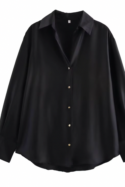 Long Sleeve Casual Basic Style Shirt