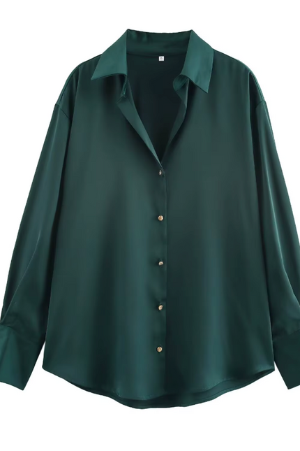 Long Sleeve Casual Basic Style Shirt