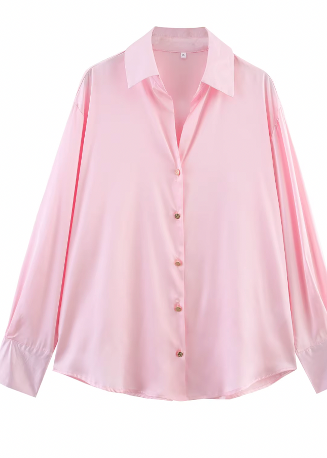 Long Sleeve Casual Basic Style Shirt