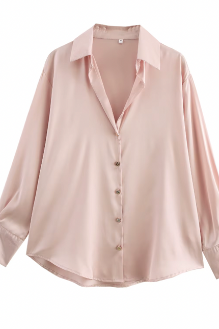 Long Sleeve Casual Basic Style Shirt