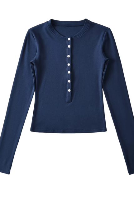 Long Sleeve Buttons up T-Shirt