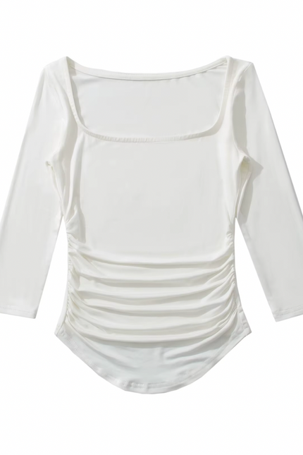 Square Collar Short Sleeve T-Shirts