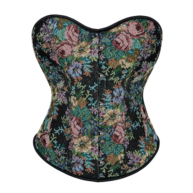 Off-shoulder non-stretch tight lace-up boned corset with shaping top for women