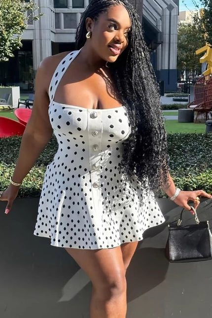 Polka dot Mini Dress – Perfect for Brunches