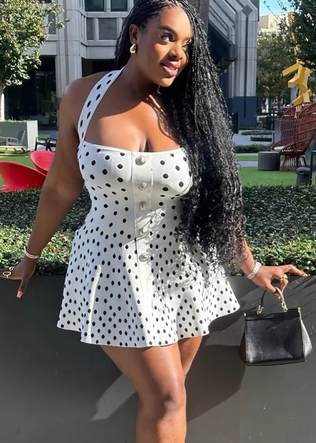 Polka dot Mini Dress – Perfect for Brunches