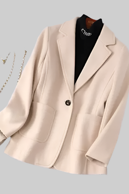 Stylish Women's Winter Plaid Blazer Jacket